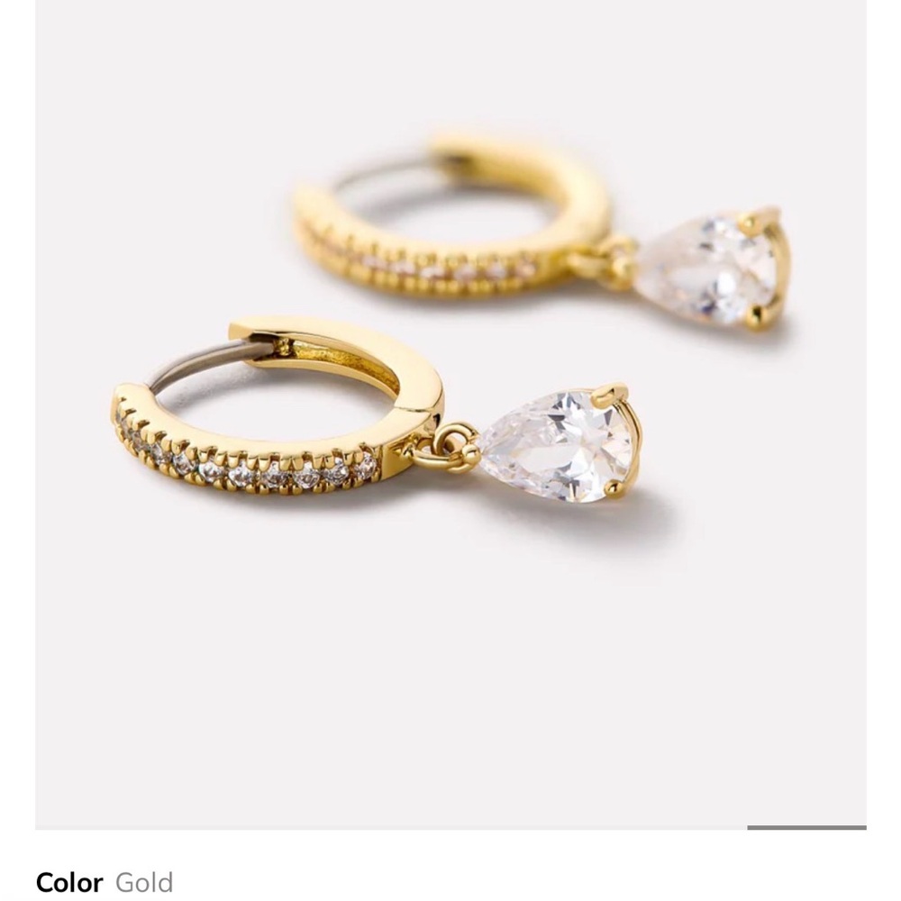 Ana Luisa Gold Plated Teardrop Earrings